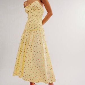 Free People Women's Yellow Dress